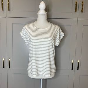 Cute Casual Gray and Ivory T-Shirt